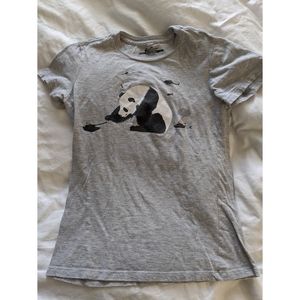Threadless Pandamonium gray tee